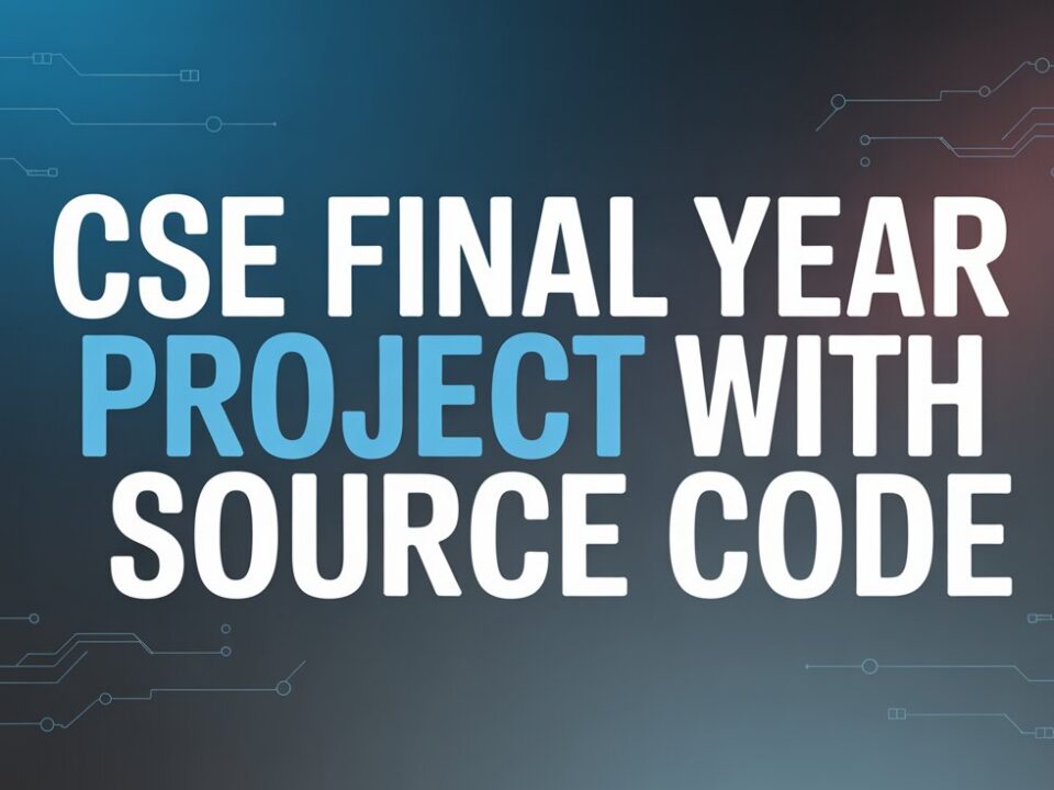 Cse Final Year Project With Source Code 2 Cse Final Year Project With Source Code